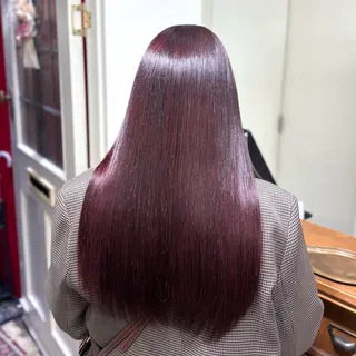 ロング カラー 🎀ときの/髪質改善 透けッ暖色カラー🪞のヘアスタイル