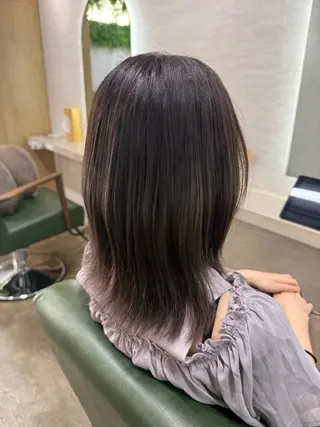 ミディアム カラー 縮毛矯正/髪質改善 /関内/あべももこのヘアスタイル