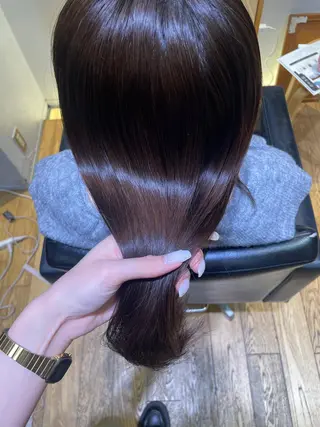 セミロング 縮毛矯正/レイヤー 🌙児玉光瑠のヘアスタイル