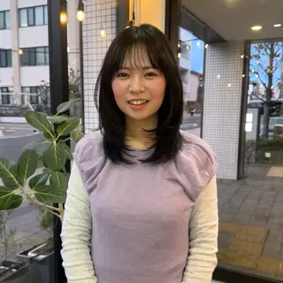 ミディアム カラー 橋本叶夢/ お洒落hairのヘアスタイル