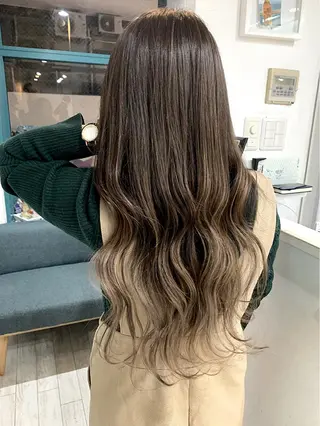 ロング カラー 京都大人女性ショート 徒歩1分/秋山のヘアスタイル