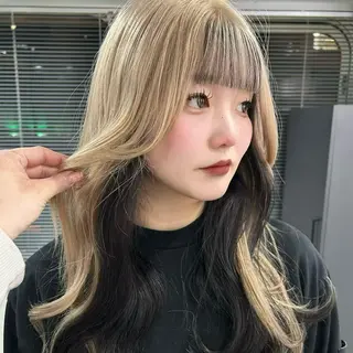 ロング 【ピンク/ラベンダー 】mao🐩💜のヘアスタイル