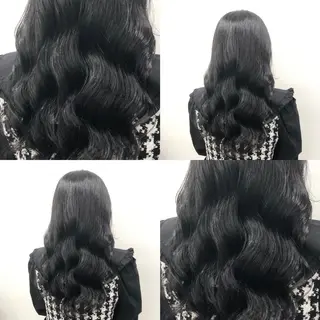 ミディアム カラー パーマ ヘアアレンジ メンズ キッズ 上品＆韓国風 🥀海心🥀のヘアスタイル