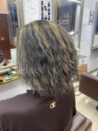 セミロング カラー パーマ メンズ 産休の為お休みです! 小島凜のヘアスタイル