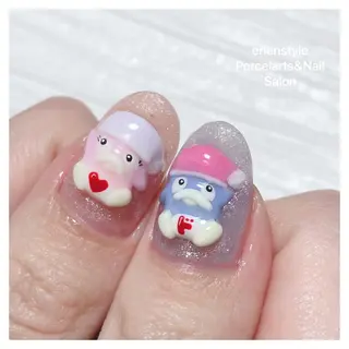 ミディアム ネイル 🐾enen style 🐾のネイルデザイン