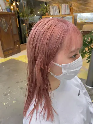 セミロング カラー Moca 〰️のヘアスタイル