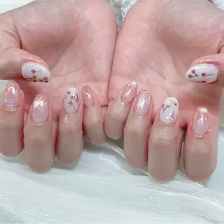 ネイル candy nail 韓国風ワンホンネイルのネイルデザイン