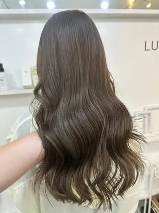 ロング カラー 髪質改善/レイヤー ストウシンゴのヘアスタイル