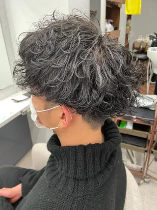 パーマ メンズ 京都河原町 メンズパーマ助川龍哉のヘアスタイル