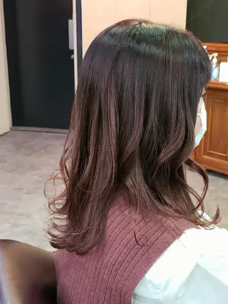 ミディアム カラー 柴田 えいじのヘアスタイル