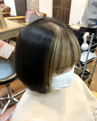ミディアム カラー kuroken ★feniceのヘアスタイル