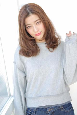 セミロング 小川 海のヘアスタイル