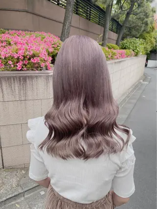 セミロング カラー ハイトーン特化💍 NØRN💍韓国のヘアスタイル