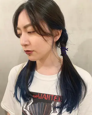 ロング カラー ヘアアレンジ 優作 〜圧倒的信頼〜のヘアスタイル