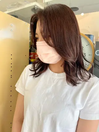 ミディアム カラー 🌼sunc HINAMI🌼のヘアスタイル