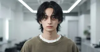 ミディアム メンズ 村山 豪歩のヘアスタイル