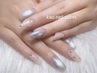ネイル kao nail マグネット/長さだしのネイルデザイン