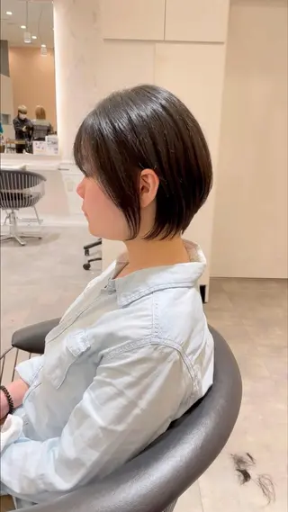 ショート 艶カラー/ヘアセット /momo🎀のヘアスタイル