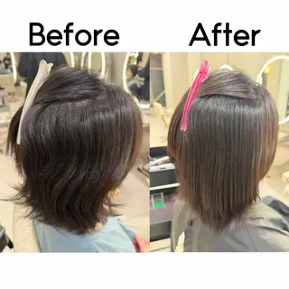 ショート レイヤー/縮毛矯正/ 艶カラー♡ゆうかのヘアスタイル
