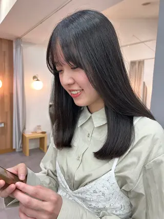 セミロング 田村 雪華のヘアスタイル