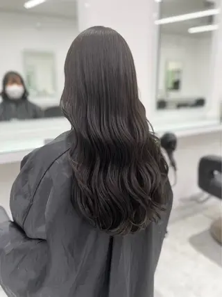 セミロング カラー NAMI🤎ブラウン &ミルクティー🤍のヘアスタイル