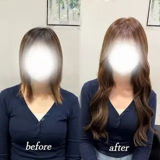 ロング カラー 🦋REISA🦋 エクステ×ハイトーンのヘアスタイル