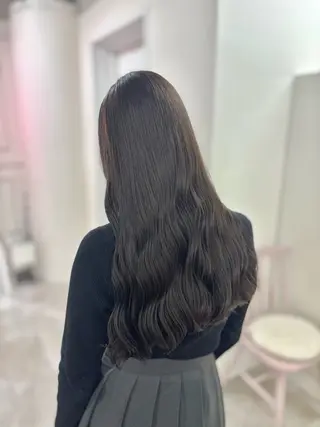 ロング カラー ブリーチなし透明感 🍀梅田・増田のヘアスタイル