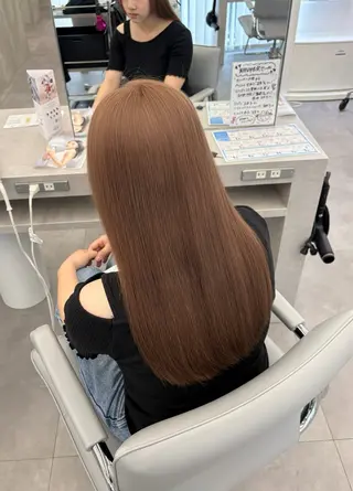 ロング カラー 🍀透明感ナチュラル カラー🍀じゅんのヘアスタイル
