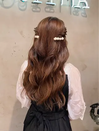 ロング カラー パーマ ヘアアレンジ ✂️ボブ/レイヤー /艶カラー🌷喜美花のヘアスタイル
