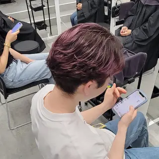 メンズ カラー ヘアアレンジ 銀座/ショート/ メンズ/HINOKIのヘアスタイル