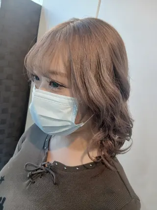 カラー セナ✨ ブリーチカラーのヘアスタイル