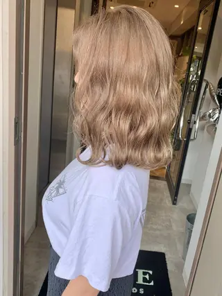 ミディアム カラー 髪質改善will hairdesignのヘアスタイル