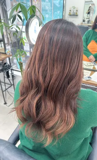 セミロング カラー 艶カラー/ヘッドスパ ✨Ayariのヘアスタイル