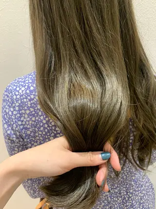 ロング カラー hubhair レイヤー/透明感のヘアスタイル