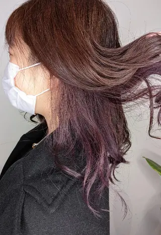セミロング カラー newi 天王寺　 masakoのヘアスタイル