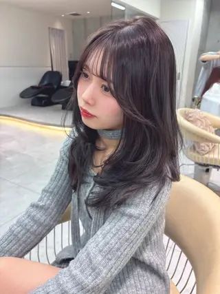 ミディアム 顔周り🇰🇷韓国 レイヤー/モエのヘアスタイル