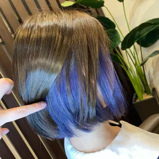 ミディアム カラー メンズパーマ /栄/伊藤りんなのヘアスタイル
