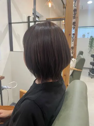 ショート 艶感暖色カラー /ボブ/瀬戸山舞のヘアスタイル