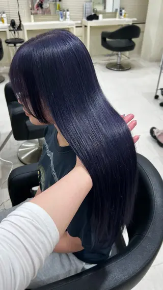 ロング カラー ヘアアレンジ 韓国レイヤー&ピンク 艶髪🩶maikoのヘアスタイル