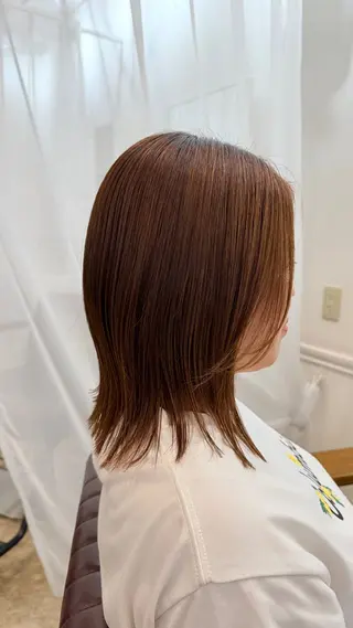 ミディアム 小川 瑞月のヘアスタイル