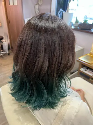 ミディアム カラー 今井 里美のヘアスタイル