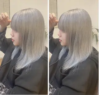 セミロング ⭐️カラー特化⭐️ 安達佑紀のヘアスタイル