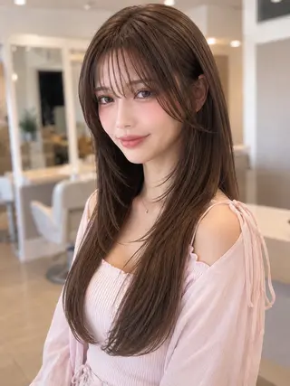 ロング カラー 金子 直樹のヘアスタイル