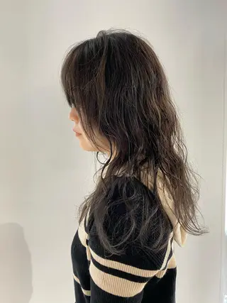 ロング カラー パーマ KOOKI スティードトーキョーのヘアスタイル