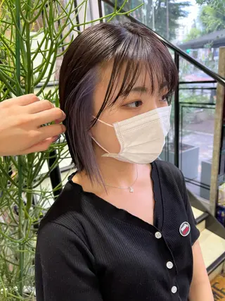 ショート カラー 海外girl🤎 透明感ベージュmaoのヘアスタイル