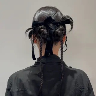 ロング カラー ヘアアレンジ noa/ 渋谷のヘアスタイル