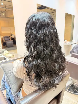 ロング 【表参道】似合わせ パーマ/神野 楓のヘアスタイル