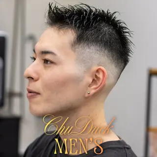 ショート メンズ フェード×メンズ カット|SHOTAのヘアスタイル