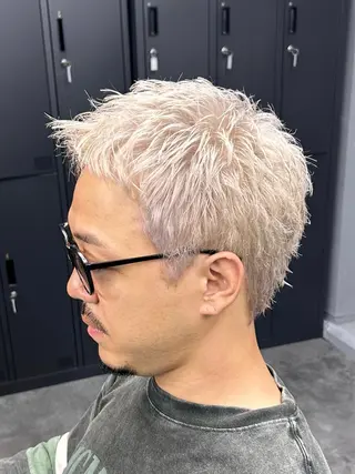ショート カラー メンズ 【柏/メンズパーマ 特化】🍏網中勇喜のヘアスタイル