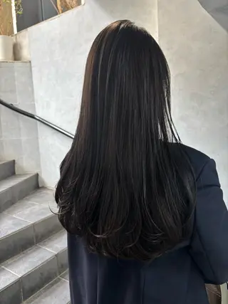 ロング ボブ×レイヤーカット 透明感カラー/Fuuのヘアスタイル
